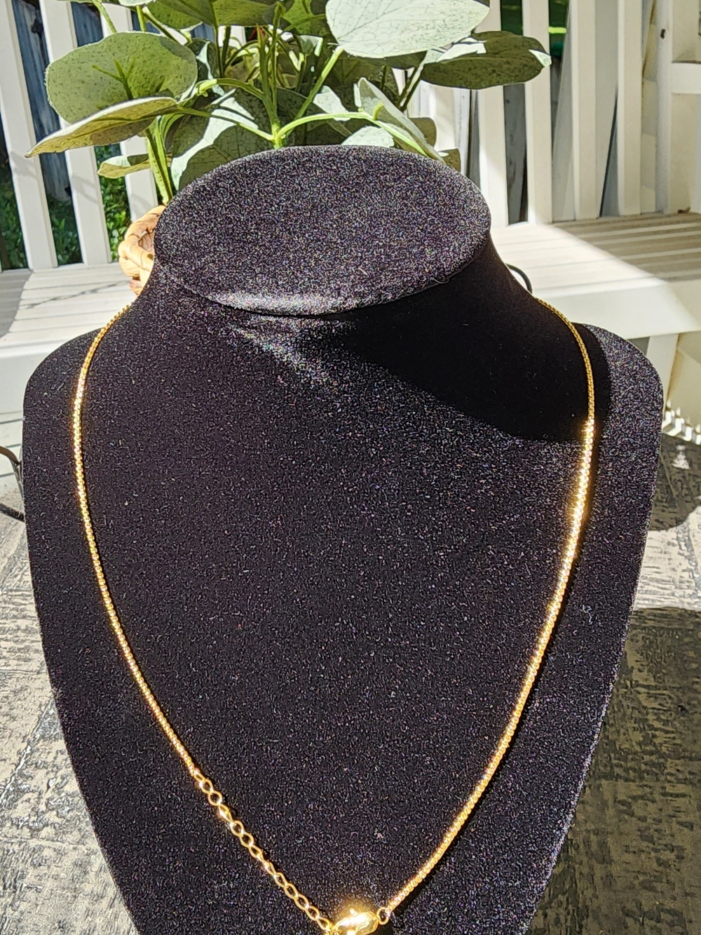 Box Women's Gold Necklace - Classic Chain
